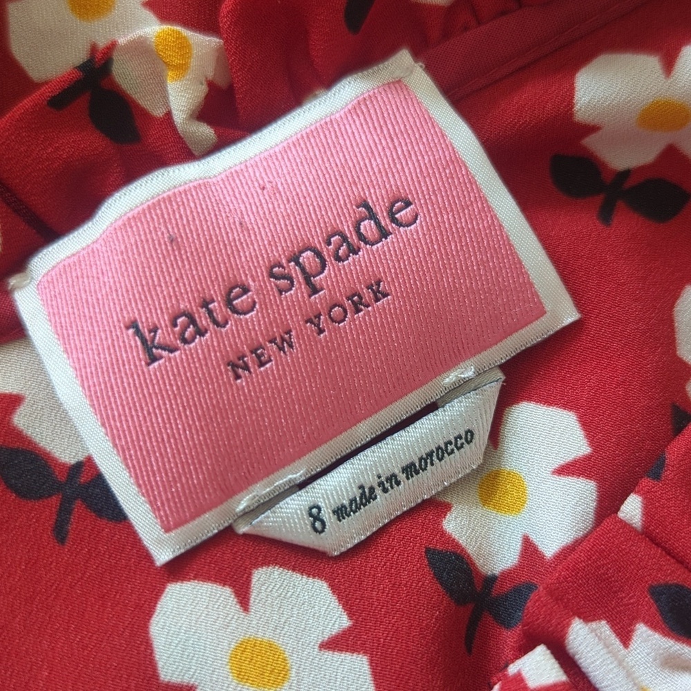 Kate Spade Block Flower Fluid Dress - Picture 6 of 7